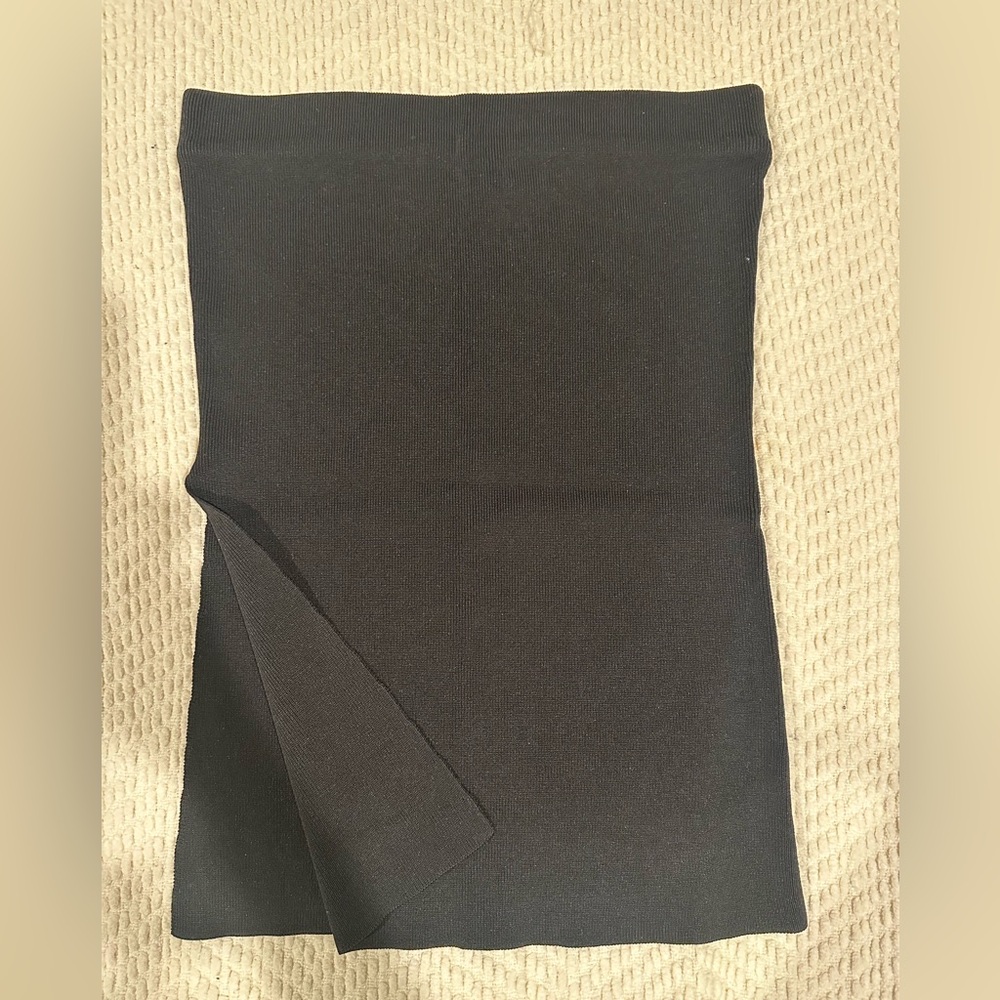 OAK + FORT Black Strapless Top